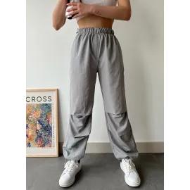 Paraşüt Pantolon Gri (Beden: M)