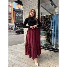Kraş Etek Bordo (Beden: Standart)