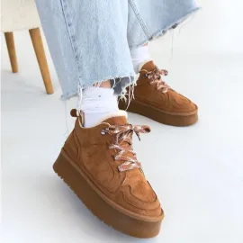 Muden Taba Süet Bağcıklı Bot (Numara: 40)