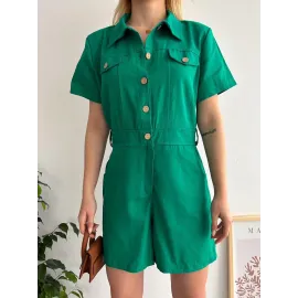 Gabardin Tulum S24761 Yeşil (Beden: L)