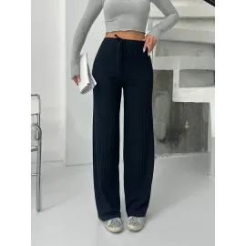 Fitilli Şardonlu Pantolon Siyah A4058 (Beden: S)