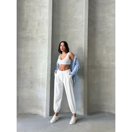 Şalvar Pantolon Beyaz (Beden: S)