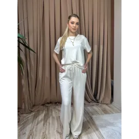 Modal Alt Üst Takım Beyaz (Beden: M)