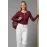 Çıtçıt Detaylı Bluz Bordo T4343 (Beden: Xl)