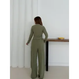 Balıkçı Yaka Örme Takım Mint St265865 (Beden: Xl)