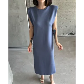 Vatkalı Elbise Mor (Beden: M)