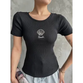 Bac Nakışlı Bluz Siyah (Beden: Standart)