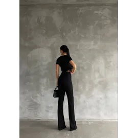 Yanları Tüneli Takım Siyah S3161 (Beden: Standart)