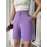 Düğmeli Şort Mdl24326 Lila (Beden: S)
