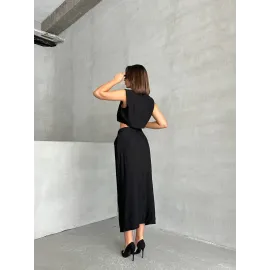 Çilek Takım Etek Yelek Siyah (Beden: M)