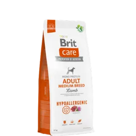 Brit Care 12 kg Orta Irk Yetişkin Köpekler İçin, Tek Proteinli, Hipoalerjenik, Kuzu Etli Kuru Mama 