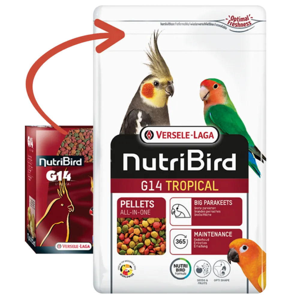 Versele Laga Nutrıbırd G14 Tropıcal Paraket Pelet Yem 1kg
