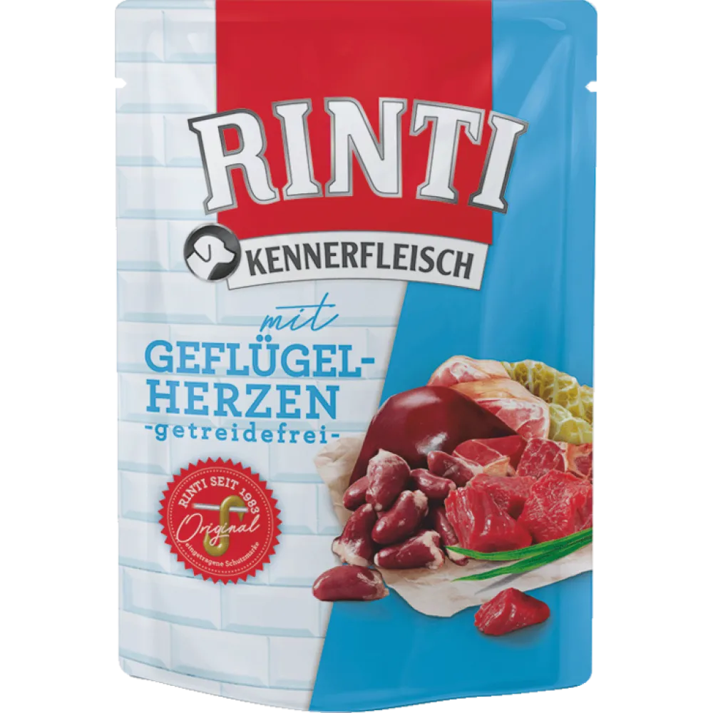 RINTI YÜREKLI POUCH KÖPEK MAMASI 400 GR X 5 ADET