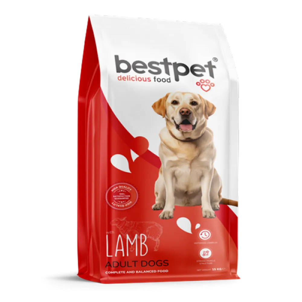 Bestpet 15 kg Yetişkin Köpekler İçin Kuzu Etli Kuru Mama 