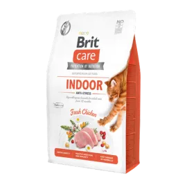 Brit Care 2 kg Ev İçinde Yaşayan Stresli Kediler İçin, Tahılsız, Hipoalerjenik, Taze Tavuk Etli Kuru Mama 