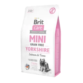 Brit Care 2 kg Mini Irk Yorkshire Terrier Köpekler İçin, Tahılsız, Hipoalerjenik, Somon Ve Tuna Balıklı Kuru Mama 