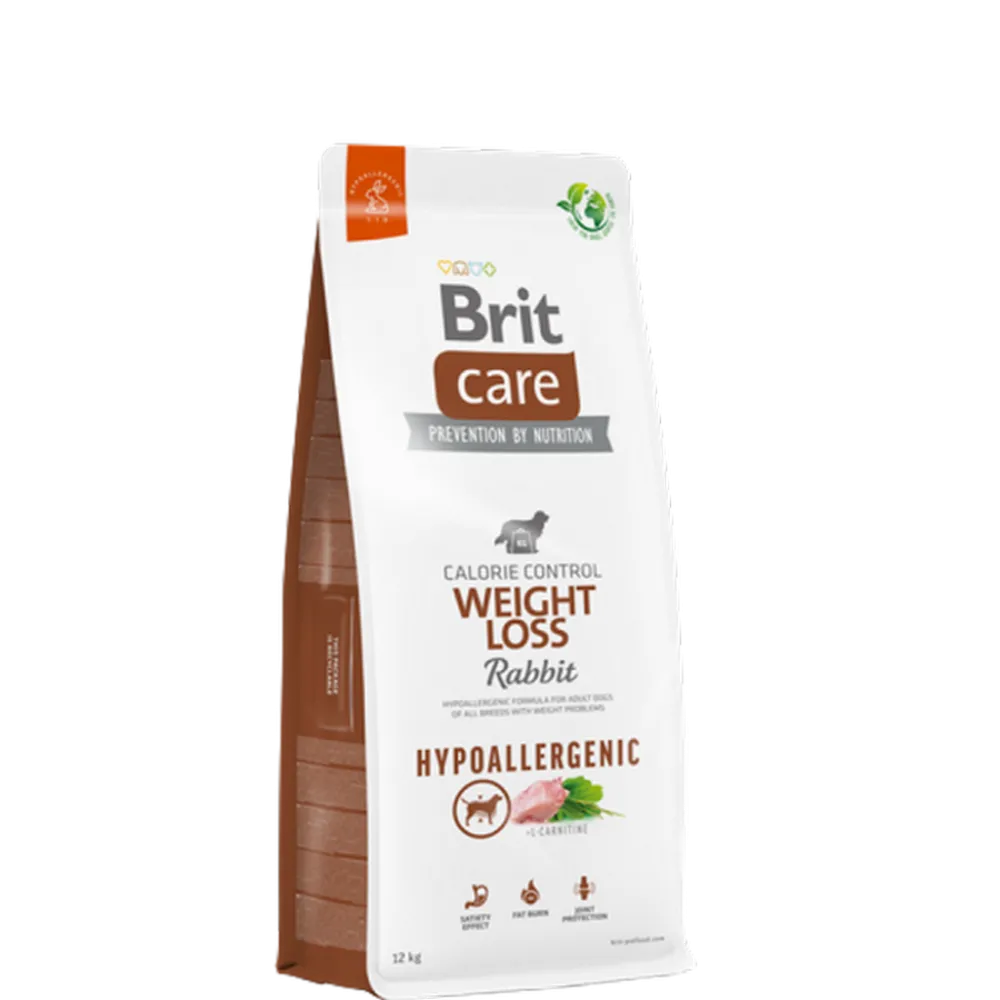 Brit Care 12 kg Kilo Problemi Olan Yetişkin Köpekler İçin, Hipoalerjenik, Tavşan Etli Kuru Mama 
