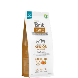 Brit Care 12 kg Kilo Kontrolü Ve Deri - Tüy Hassasiyeti Olan Yaşlı Köpekler İçin, Tahılsız, Somonlu Kuru Mama 