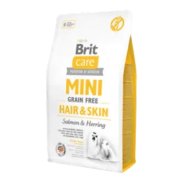 Brit Care 7 Kg Mini Irk Deri Ve Tüy Hassasiyeti Olan Yetişkin Köpekler İçin Tahılsız, Hipoalerjenik Somon Ve Ringa Balıklı Kuru Mama 