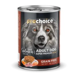 Prochoice 400 gr X 12 ADET Yetişkin Köpekler İçin, Tahılsız, Kuzu Etli, Somon Balıklı Ve Havuçlu Ezme 