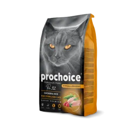 Prochoice 2 Kg Kısırlaştırılmış Kediler İçin, Hipoalerjenik, Tavuk Etli Ve Pirinçli Kuru Mama 