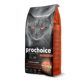 Prochoice 15 Kg Kısırlaştırılmış Kediler İçin, Hipoalerjenik, Somon Balıklı Ve Karidesli Kuru Mama 