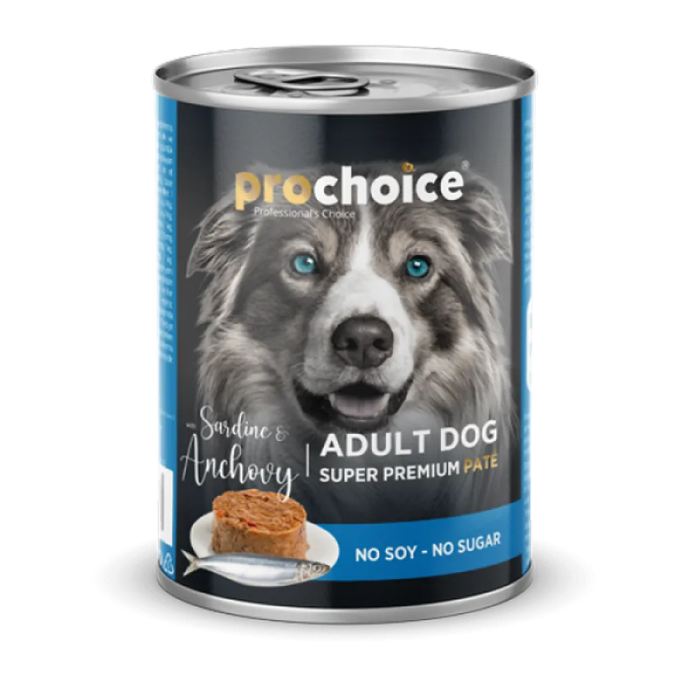 Prochoice 400 gr X 12 ADET Yetişkin Köpekler İçin, Sardalya Ve Hamsi Balıklı Ezme 