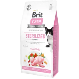 Brit Care 2 kg Kısırlaştırılmış Hassas Kediler İçin, Tahılsız, Hipoalerjenik Taze Tavşan Etli Kuru Mama 