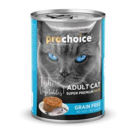 Prochoice 400 gr X 12 ADET Yetişkin Kediler İçin, Tahılsız, Balık Etli Ve Sebzeli Ezme 