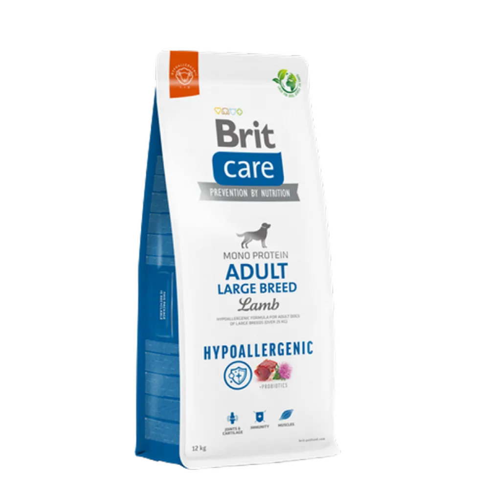 Brit Care 12 kg Yetişkin Köpekler İçin, Tek Proteinli, Hipoalerjenik, Kuzu Etli Kuru Mama 