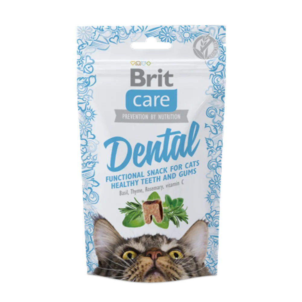 Brit Care 50 gr X 12 ADET Sağlıklı Dişler Ve Diş Etleri İçin, Tahılsız, Fonksiyonel Kedi Ödülü 
