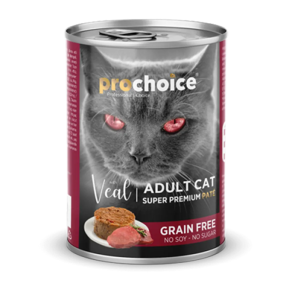 Prochoice 400 gr X 12 ADET Yetişkin Kediler İçin, Tahılsız, Dana Etli Ezme 