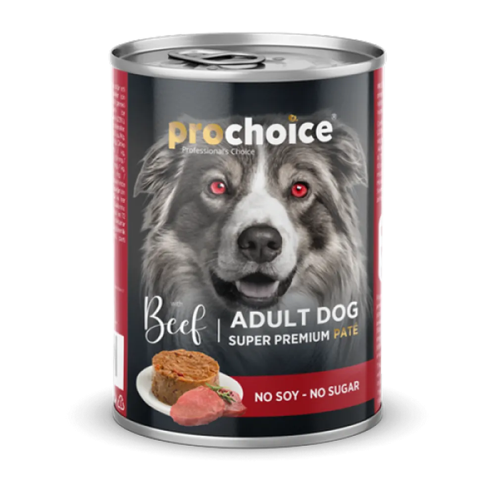 Prochoice 400 gr X 12 ADET Yetişkin Köpekler İçin, Sığır Etli Ve Pirinçli Ezme 