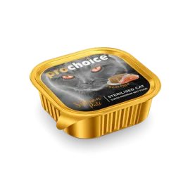 Prochoice 100 Gr X 16 Adet Kısırlaştırılmış Kediler İçin, Tahılsız, Somon Balıklı Ezme 