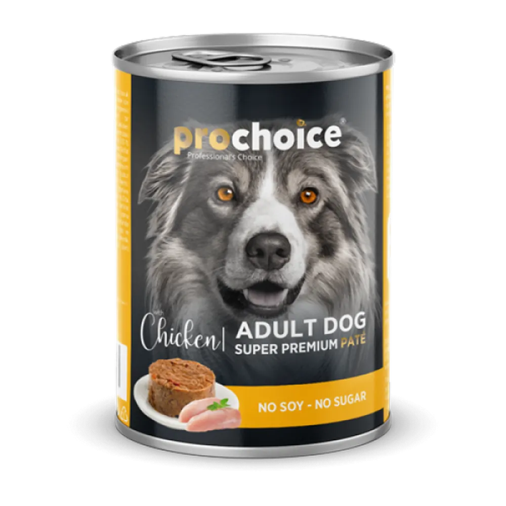 Prochoice 400 gr X 12 ADET Yetişkin Köpekler İçin, Tavuk Etli Ve Pirinçli Ezme 