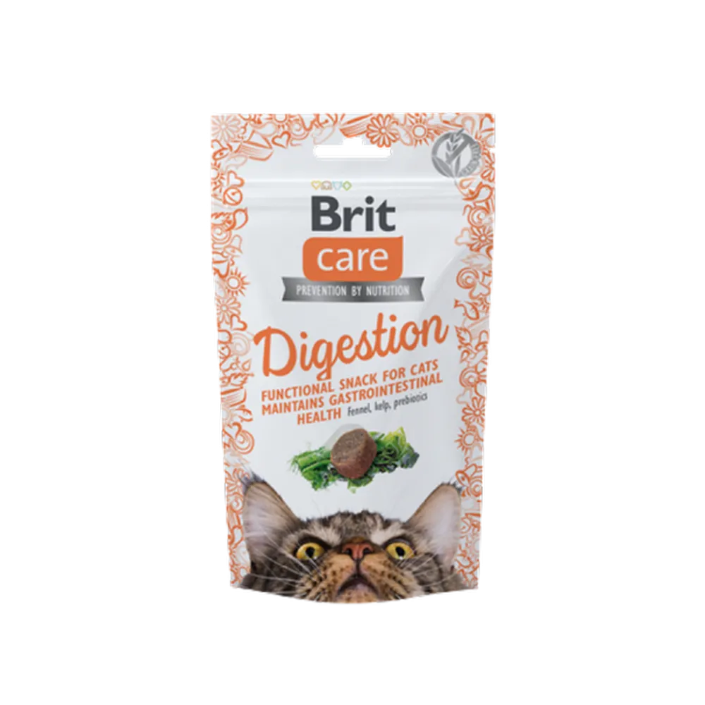 Brit Care 50 gr X 12 ADET Sindirim Sistemini Düzenlemek İçin, Tahılsız, Fonksiyonel Kedi Ödülü 