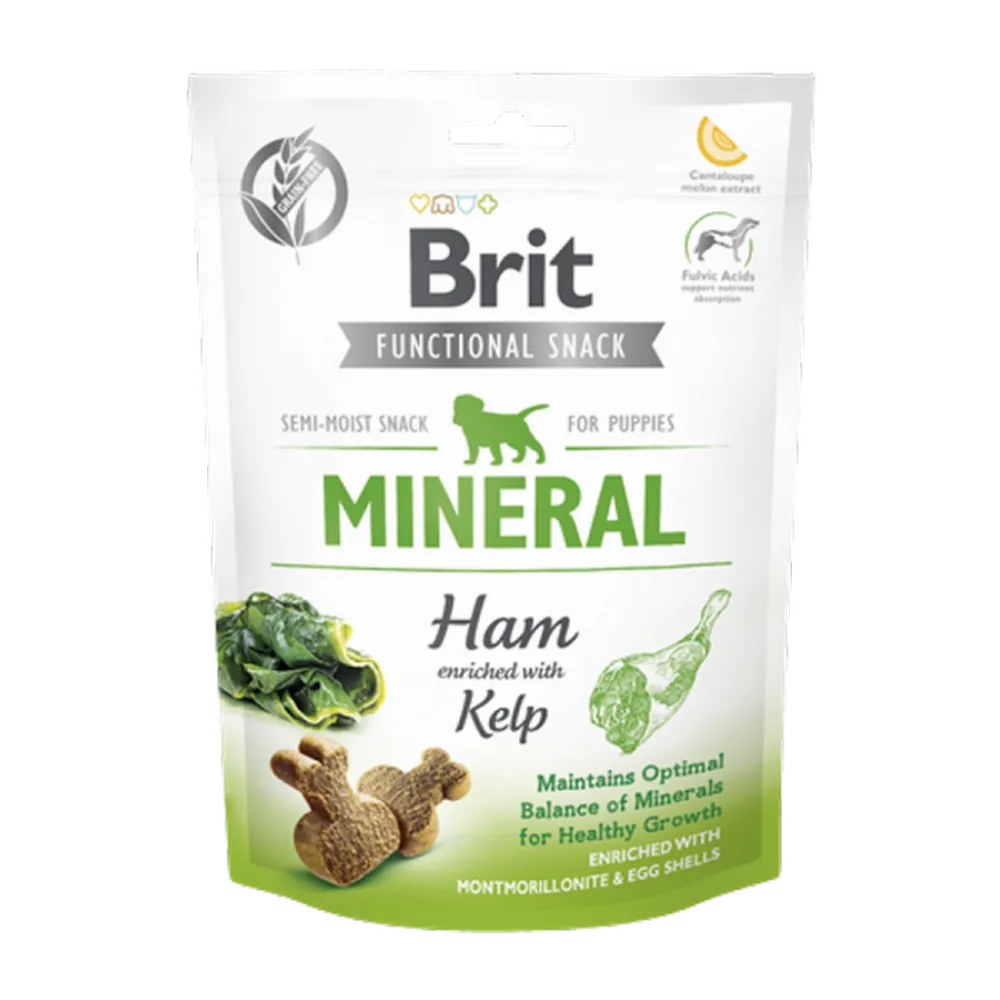 Brit Care 150 gr X 10 ADET Sağlıklı Büyümeyi Desteklemek İçin, Tahılsız, Jambon Ve Yosunlu, Fonksiyonel Yavru Köpek Ödülü 