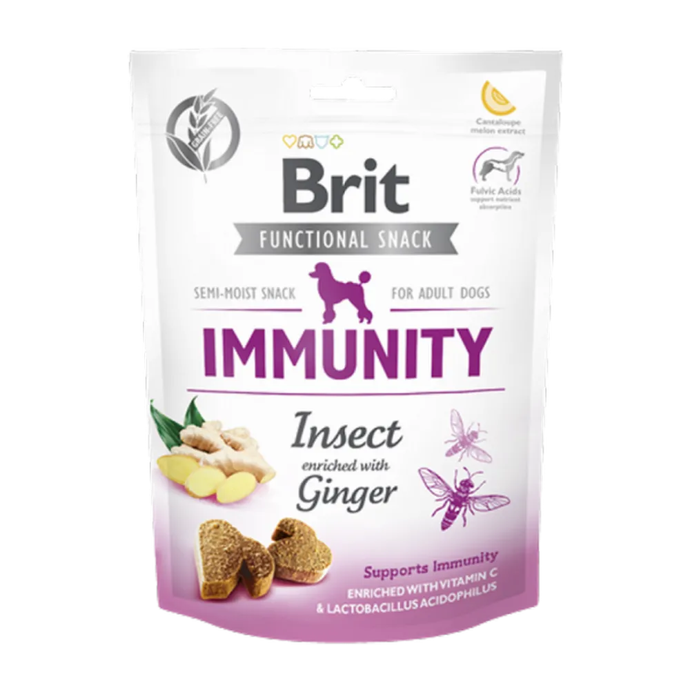 Brit Care 150 gr X 10 ADET Sağlıklı Bağışıklı Sistemi İçin, Tahılsız, Larva Ve Zencefilli, Fonksiyonel Yetişkin Köpek Ödülü 