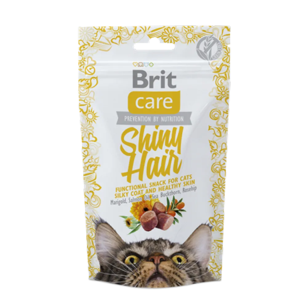 Brit Care 50 gr X 12 ADET Parlak Tüyler Ve Sağlıklı Cilt İçin, Tahılsız, Fonksiyonel Kedi Ödülü 