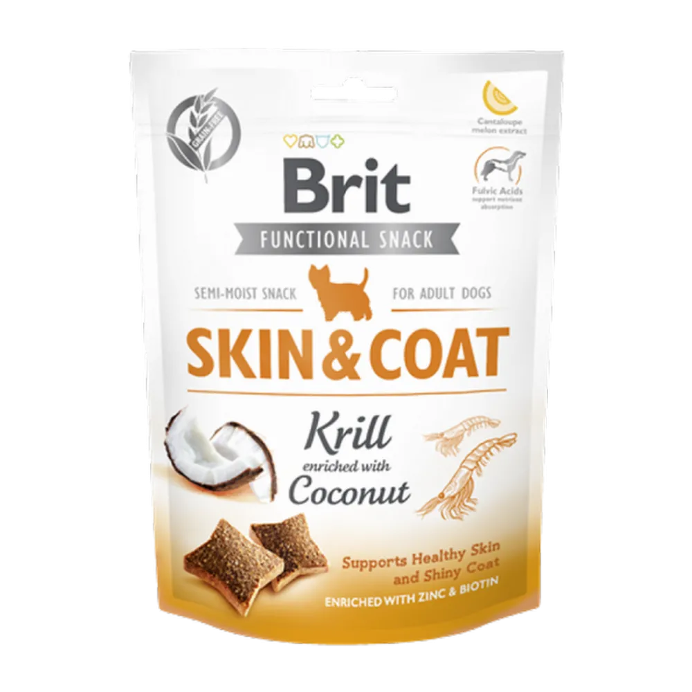 Brit Care 150 gr X 10 ADET Parlak Tüyler Ve Sağlık Cilt İçin, Tahılsız, Kril Ve Hindistan Cevizli, Fonksiyonel Yetişkin Köpek Ödülü 