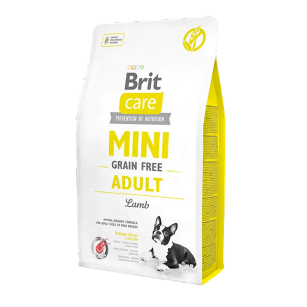 Brit Care 2 kg Mini Irk Yetişkin Köpekler İçin, Tahılsız, Hipoalerjenik Kuzu Etli Kuru Mama 