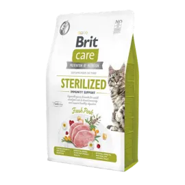 Brit Care 2 kg Kısırlaştırılmış Kediler İçin, Tahılsız, Hipoalerjenik, Domuz Etli Kuru Mama 