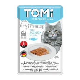 Tomi Kedi Kısırlaştırılmış Somon Ve Yumurta Tahılsız Pouch Mama 85gr