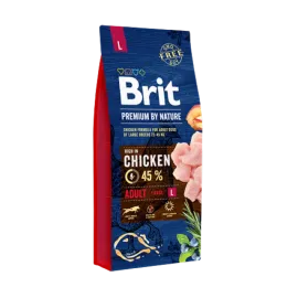 Brit Premium 15 kg By Nature Büyük Irk Yetişkin Köpekler İçin, Tavuk Etli Kuru Mama 
