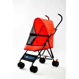 Tommy Evcil Hayvan Arabası Kırmızı 76.5*44*99cm Max 15kg