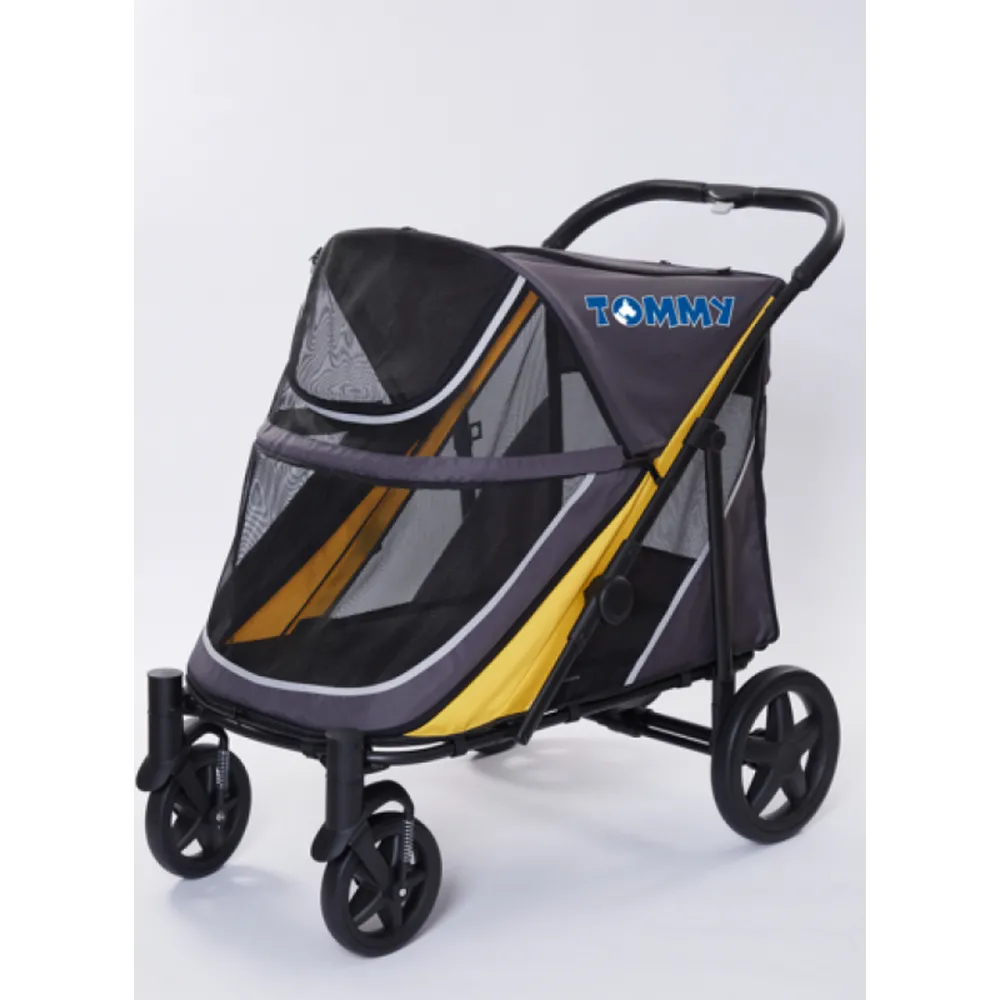 Tommy Evcil Hayvan Arabası Gri 112*65*100Cm Max 40Kg