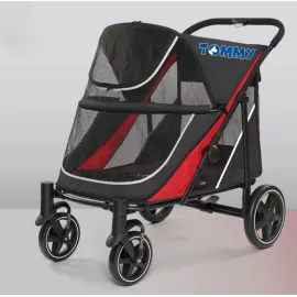 Tommy Evcil Hayvan Arabası Kırmızı 112*65*100cm Max 40kg