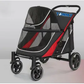 Tommy Evcil Hayvan Arabası Kırmızı 112*65*100Cm Max 40Kg