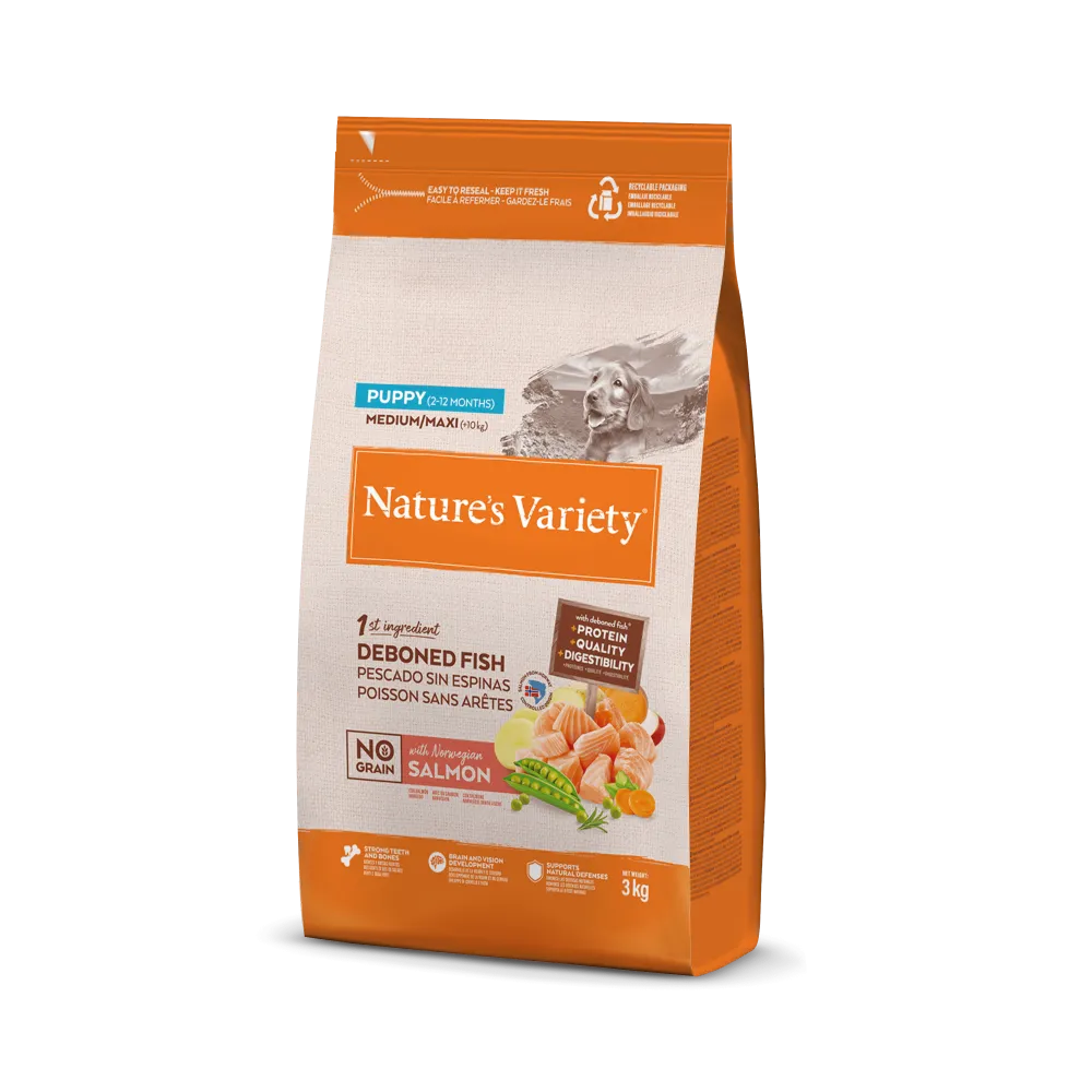 N.v. Dog No Graın Junıor Med-Maxı Salmon 3Kg