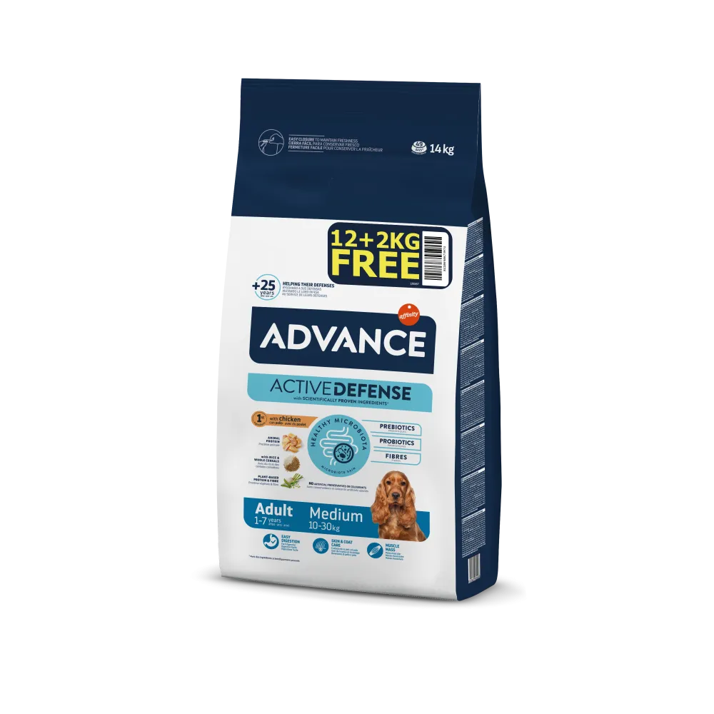 Advance Dog Medıum Adult 12+2 Bonus Paket